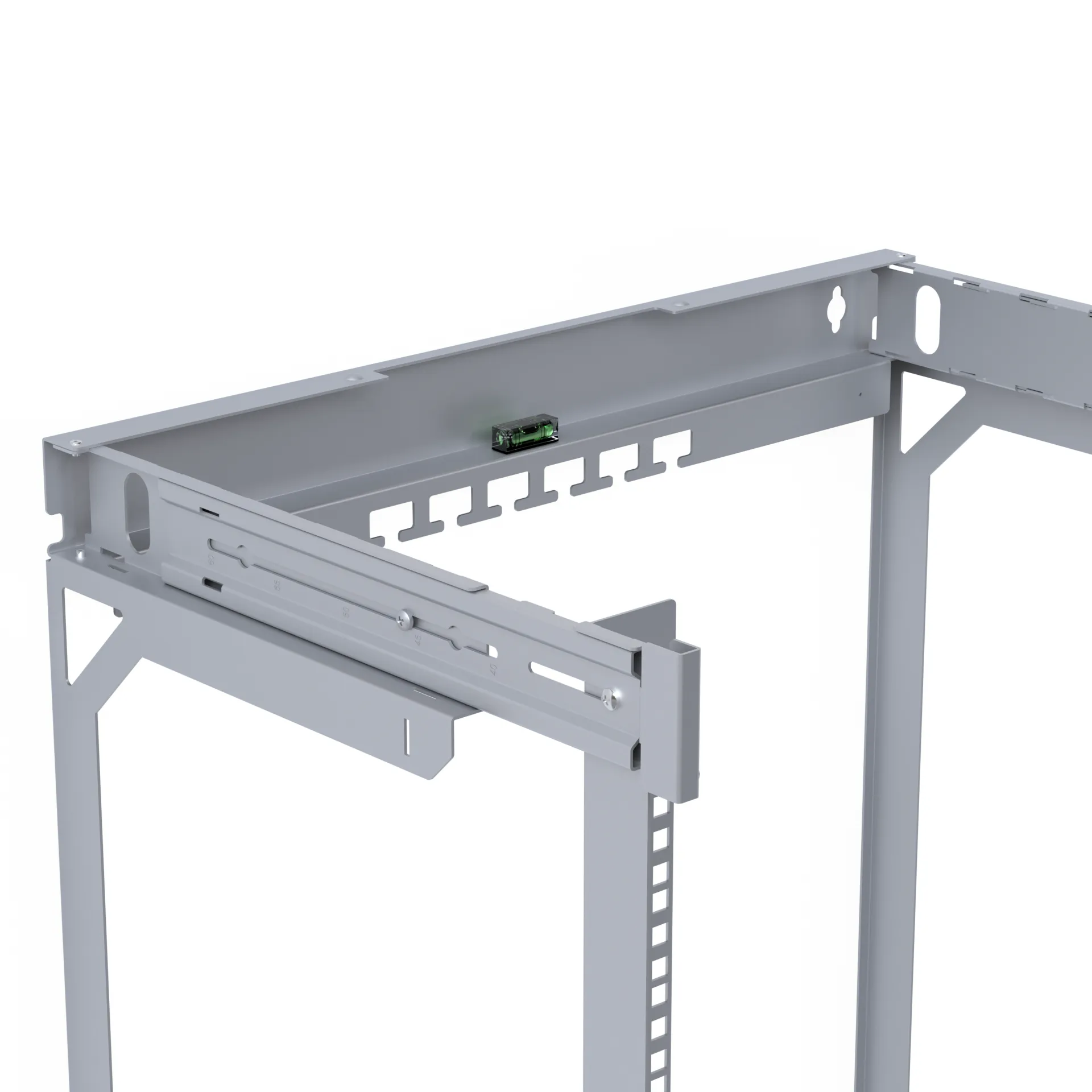 Rückrahmen für X-Rack Wandgehäuse 400-600mm 15HE 600x766mm verzinkt 1/3 – Bild 4