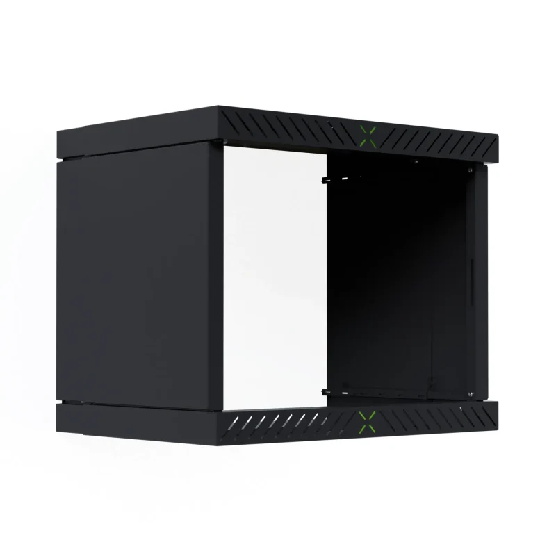 Verkleidung für X-Rack Wandgehäuse ohne Tür 9HE schwarz RAL9005 2/3