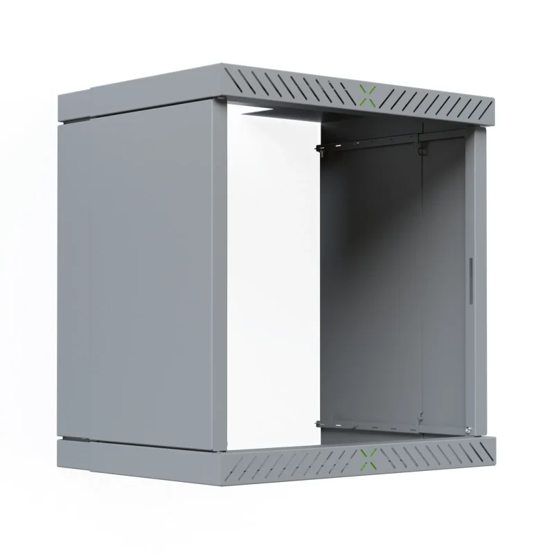 Verkleidung für X-Rack Wandgehäuse ohne Tür 12HE grau RAL7035 2/3