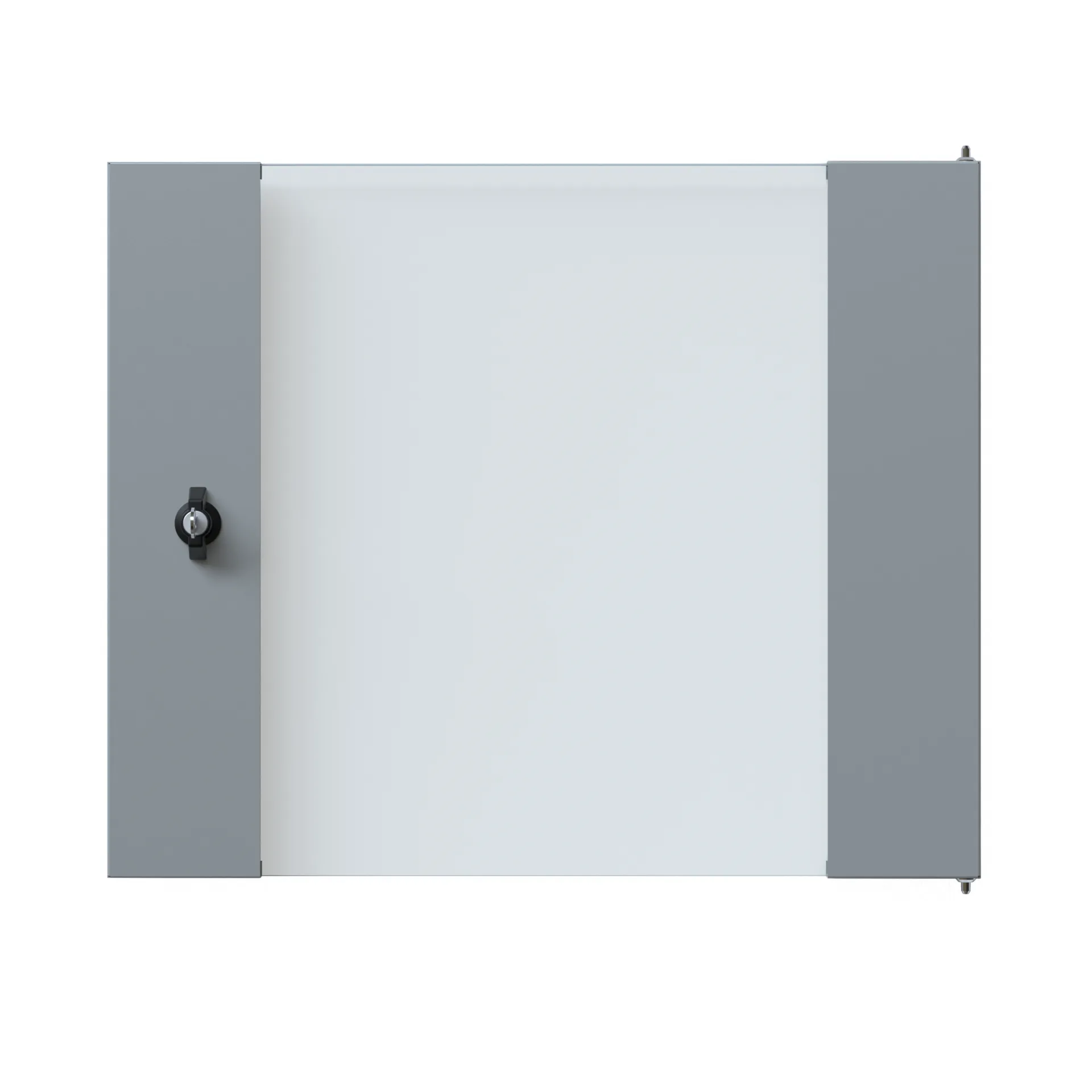 Glastür für X-Rack Wandgehäuse 9HE grau RAL7035 3/3 – Bild 3