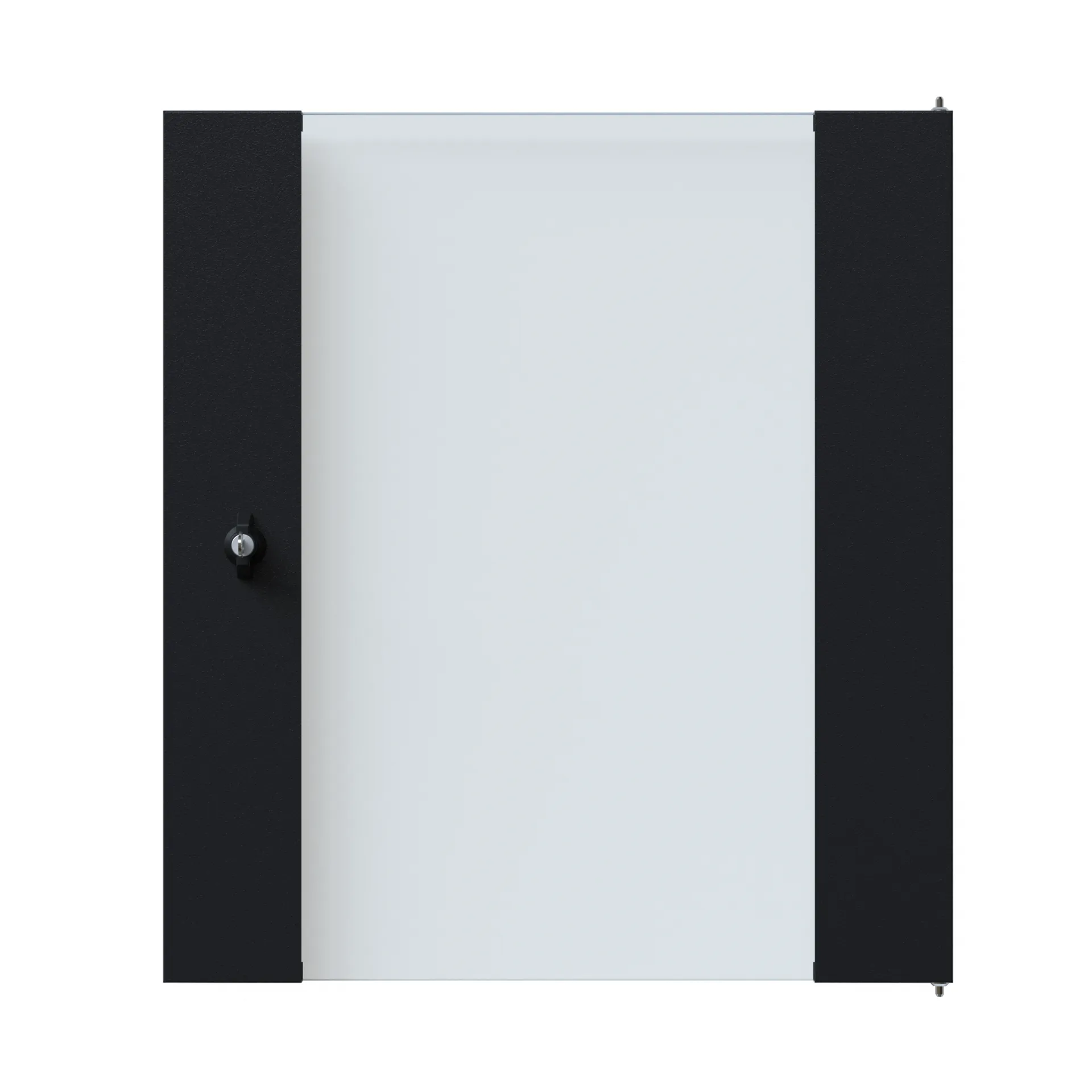 Glastür für X-Rack Wandgehäuse 12HE schwarz RAL9005 3/3 – Bild 3