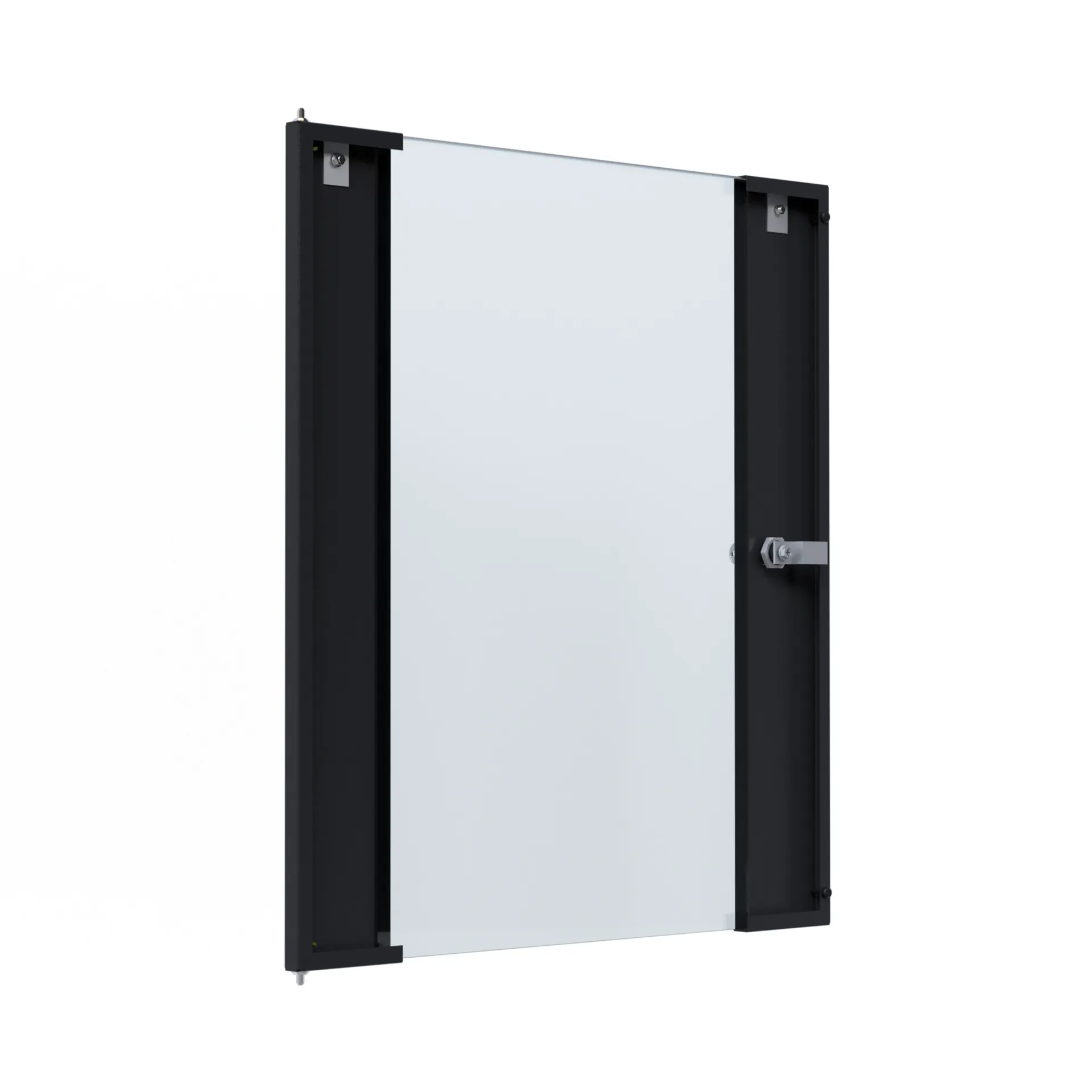 Glastür für X-Rack Wandgehäuse 15HE schwarz RAL9005 3/3 – Bild 2
