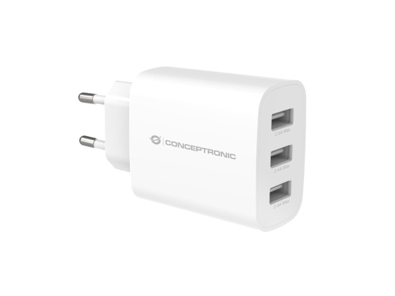 Conceptronic ALTHEA13W 3-Port 30W USB-Ladegerät