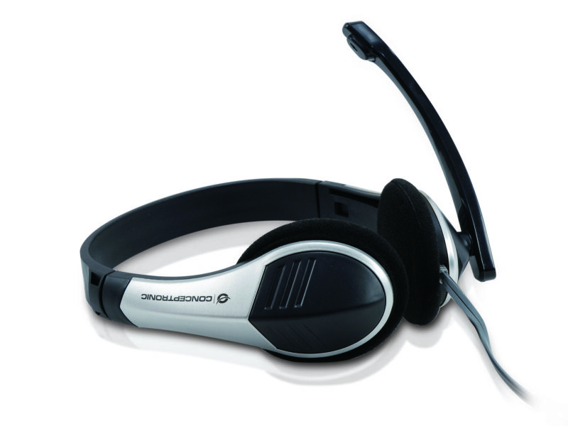 Conceptronic CCHATSTAR2 Stereo 3.5mm Headset, Dual 3.5mm TRS Plugs