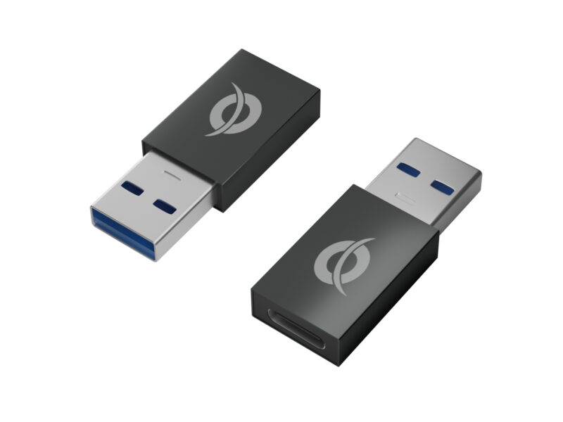Conceptronic USB-A zu USB-C OTG Adapter 2-Pack, 10Gbps