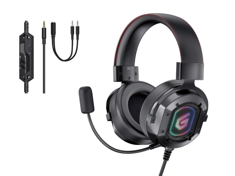 Conceptronic ATHAN03B Stereo Gaming 3.5mm Headset incl. Splitter Kabel