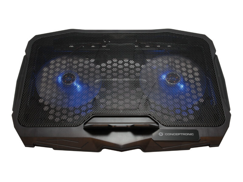 Conceptronic THANA07B ERGO 2-Fan Laptop Cooling Stand