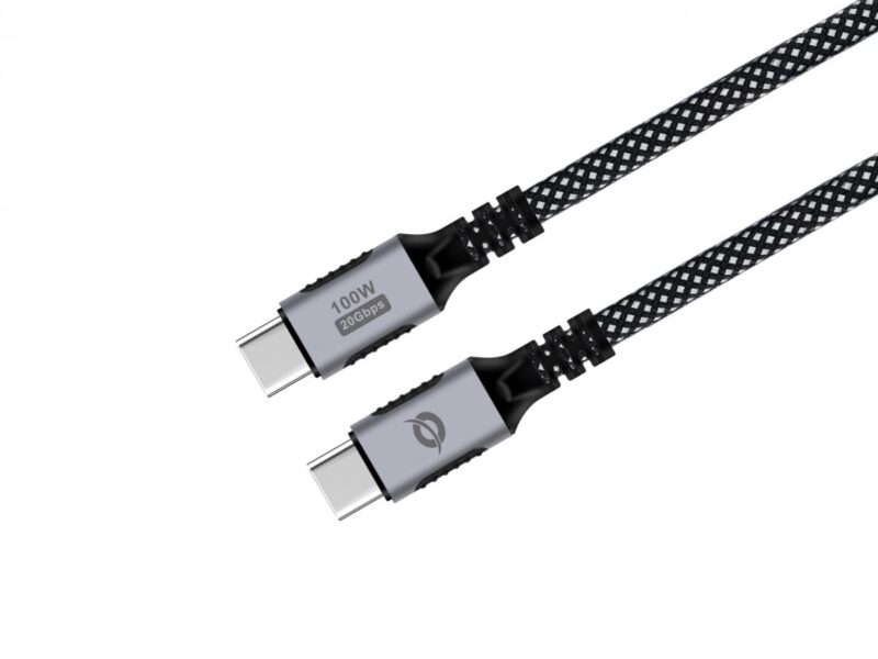 Conceptronic ETTA07B20 USB 3.2 Gen 2×2 C-C PD 3.0 100W Kabel 2M, 20V 5A, 20Gbps, 4K60Hz, E-Mark