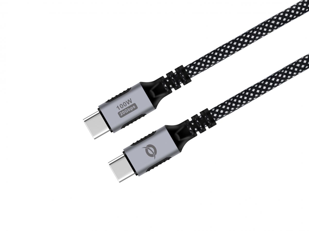 Conceptronic ETTA07B20 USB 3.2 Gen 2x2 C-C PD 3.0 100W Kabel 2M, 20V 5A, 20Gbps, 4K60Hz, E-Mark