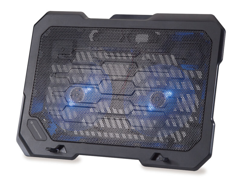 Conceptronic THANA01B Notebook Cooling Pad, Fits bis zu 15.6″, 2 Fans