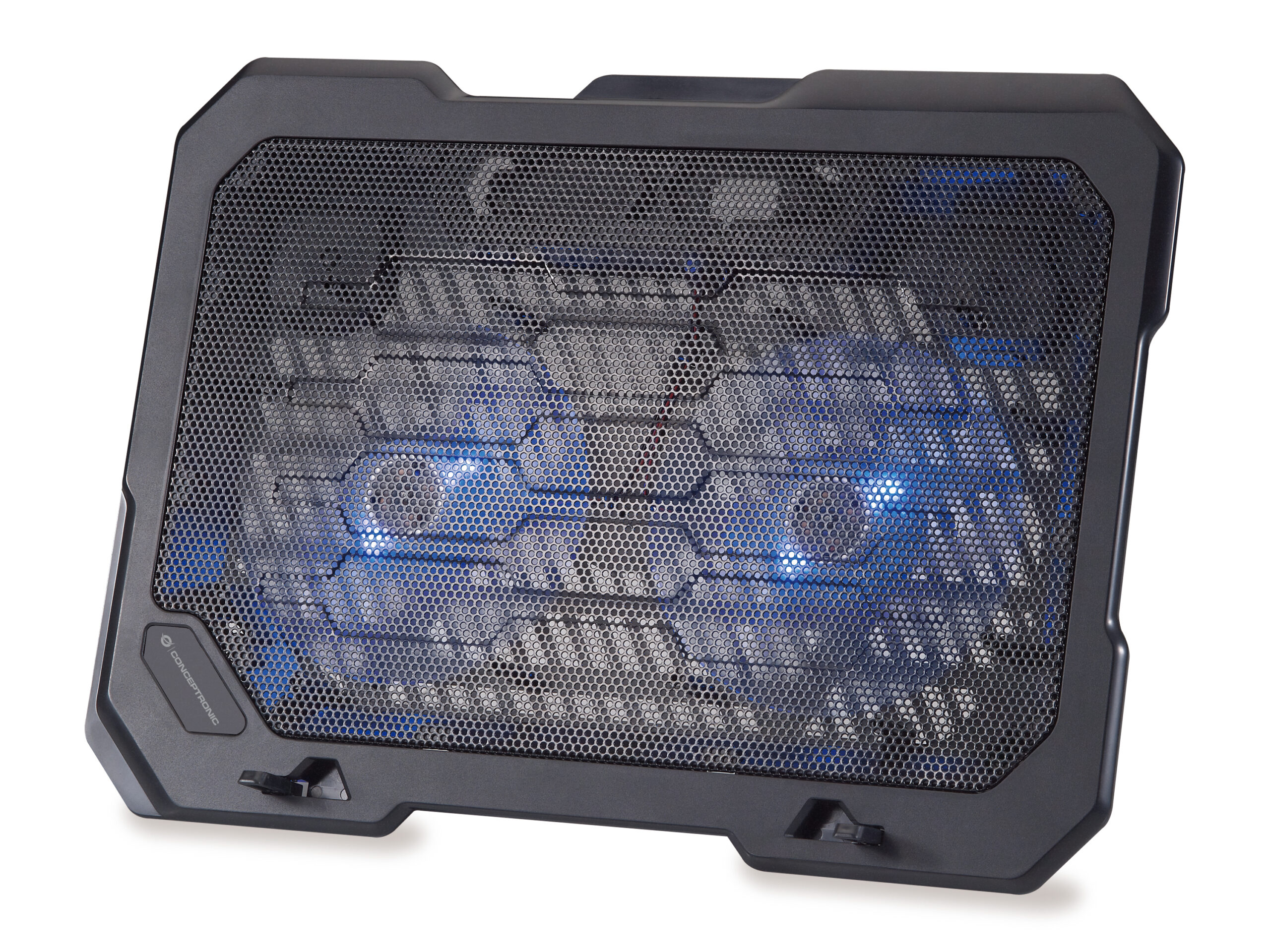 Conceptronic THANA01B Notebook Cooling Pad, Fits bis zu 15.6", 2 Fans