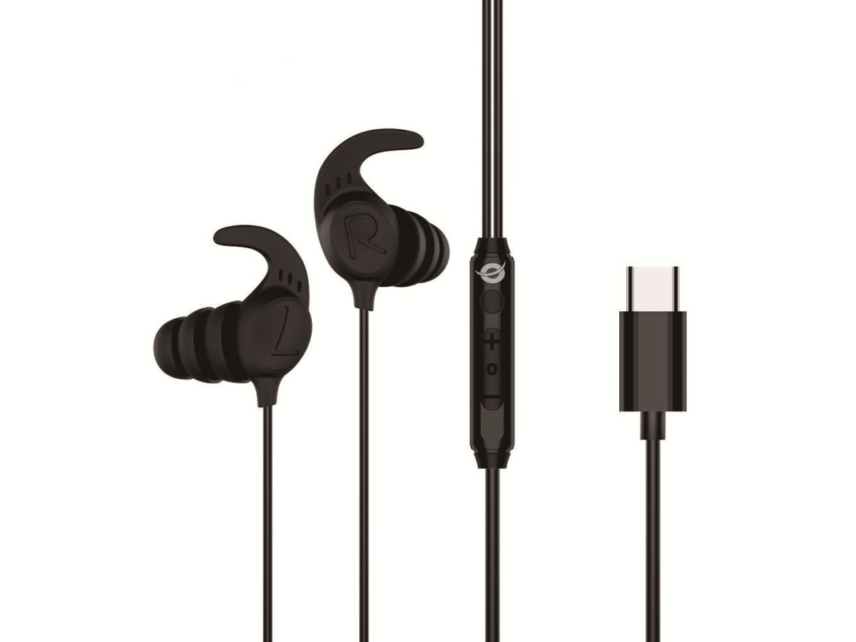 Conceptronic BRENDAN05B USB-C Ergomomic In-Ear-Headset