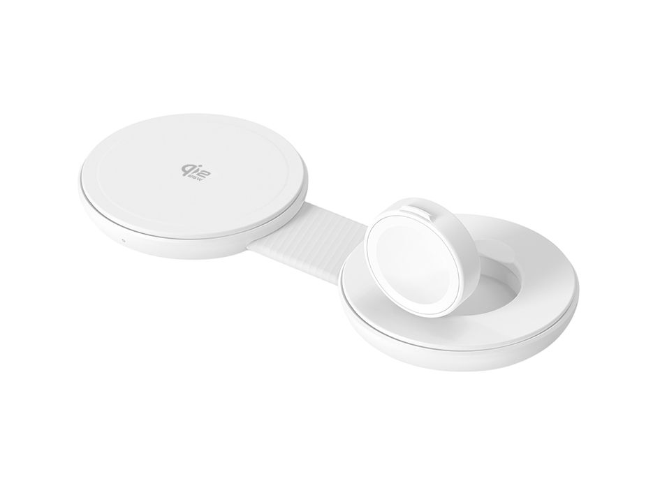 Conceptronic GORGON04W 2-in-1 Foldable Magnetic Qi2 25W drahtlos Ladegerät
