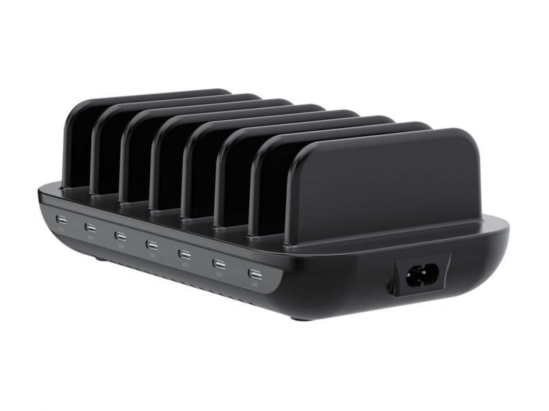 Conceptronic OZUL07B 160W 7-Port USB PD Ladestation, USB-C x 7, PD 3.0