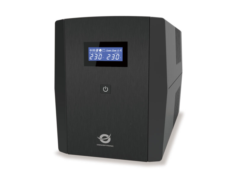 Conceptronic ZEUS03EM 1200VA 720W UPS, IEC x 3, Schuko x 2, HID USB, AVR