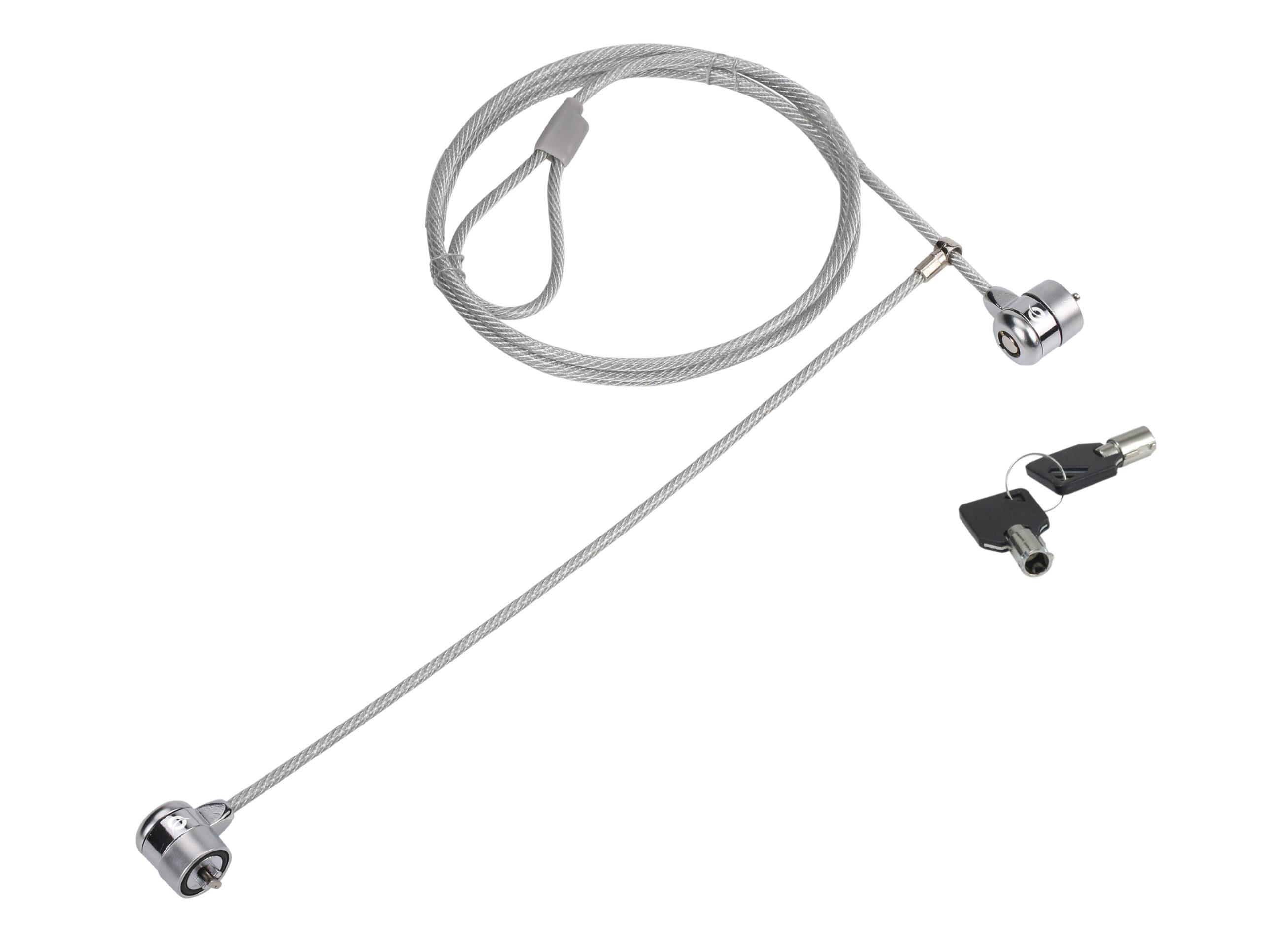 Conceptronic CNBSLOCK15T Keyed Dual Head Laptop Lock, 1.5m