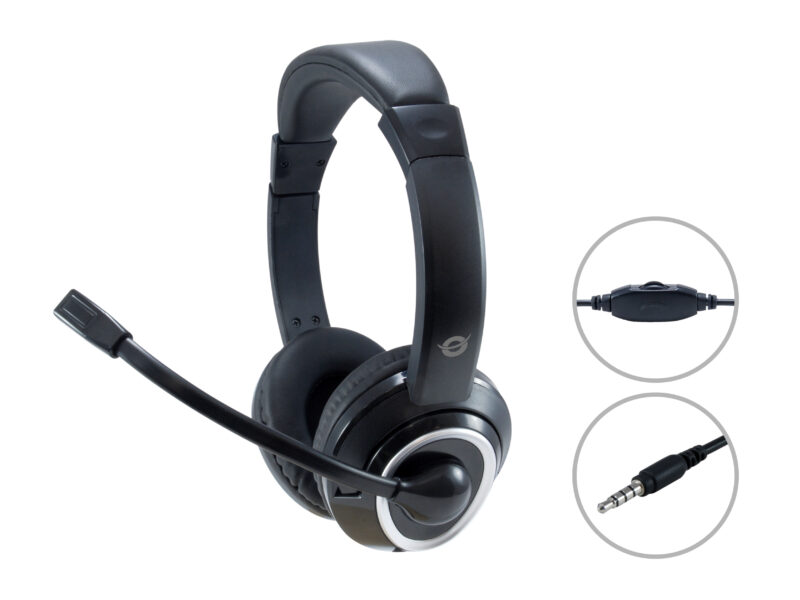 Conceptronic POLONA02B Stereo 3.5mm Headset