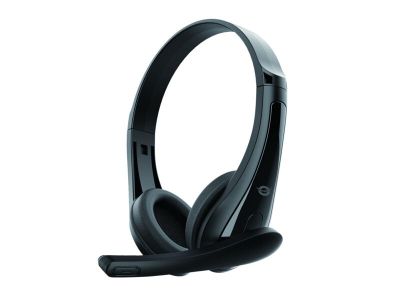 Conceptronic POLONA06B3T Stereo 3.5mm Headset, Dual 3.5mm TRS Plugs